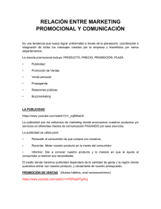 relación entre marketing promocional y comunicación