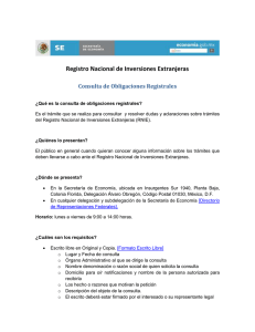 Consulta de Obligaciones Registrales