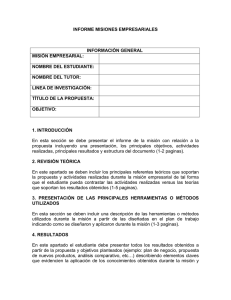 Informe Misiones Empresariales
