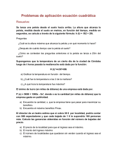 Problemas de aplicación ecuación cuadrática