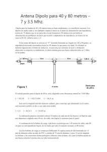 Antena Dipolo 40/80 metros: Guía de Construcción