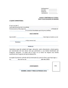 DEPENDENCIA: ______ SECCION: ______ OFICIO N°: ______