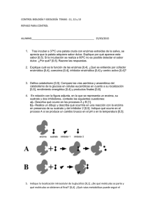 CONTROL BIOLOGÍA Y GEOLOGÍA TEMAS : 11, 12 y 13 REPASO