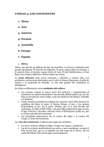 4. Los continentes