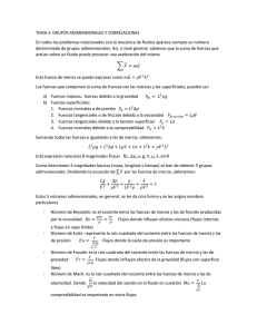 Grupos Adimensionales y Correlaciones en Mecánica de Fluidos