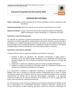 posicion institucional
