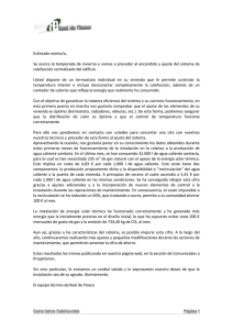 puesta en marcha calefacción de alcatraces