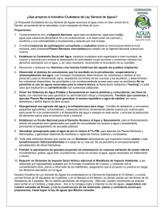 ¿Qué propone la Iniciativa Ciudadana de Ley General de Aguas?