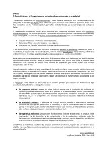 OPINIÓN El Conectivismo y el Proyecto como métodos de