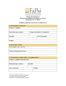 Ficha Pasantias Docencia