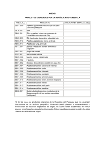 Acuerdo, Anexo I
