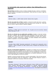 ¿Cómo citar la bibliografía?