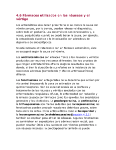 Fármacos para Náuseas y Vértigo: Antieméticos y Tratamientos