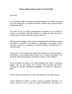 crean consultorios conflicto de interés