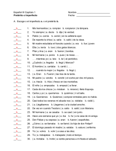 Español III Capítulo 1