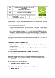proceso gestion control y mejora 2012