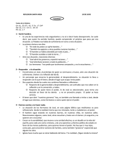 REFLEXION SANTA MISA 10 DE JUlIO “HAMBRE” Textos de la