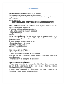 4.4Tratamiento  •Importancia de la alteración (en el entorno escolar tienen preferencia