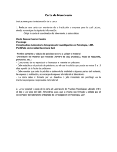 Carta de Membresía... - Pontificia Universidad Javeriana, Cali