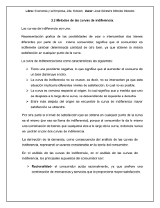 Curvas de Indiferencia: Economía y la Empresa