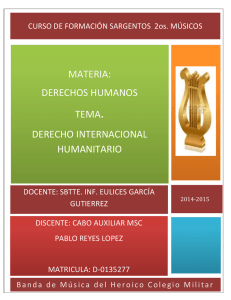 EL DERECHO INTERNACIONAL HUMANITARIO