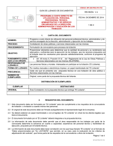 programa a costo directo de mano de obra