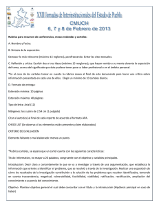 Rubrica para resumen de conferencias