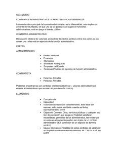 Contratos Administrativos: Características y Elementos