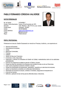 CV - Formación Gerencial