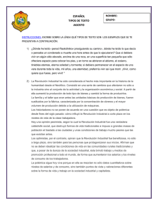 instrucciones: escribe sobre la línea qué tipos de texto son los