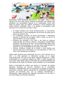 NOSOTRAS COMO AGENTES EDUCATIVO