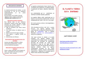el planeta tierra esta enfermo