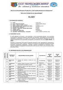 “Año de la Diversificación Productiva y del Fortalecimiento de la... “Año de la Calidad de los Aprendizajes”