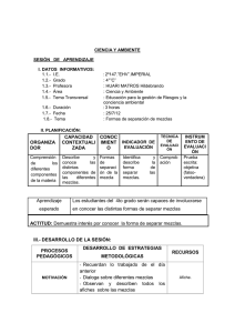 CIENCIA Y AMBIENTE SESIÓN DE APRENDIZAJE DATOS
