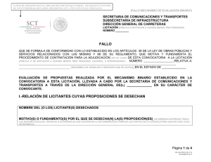 Fallo mecanismo binario. MP-200-PR02-P02-F19.