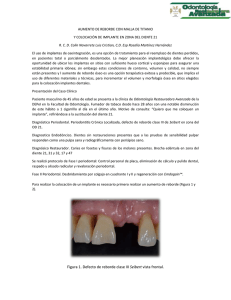 AUMENTO DE REBORDE CON MALLA DE TITANIO Y