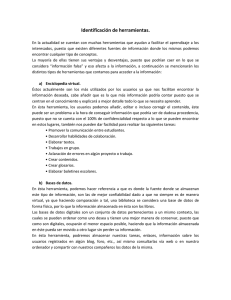 Identificación de herramientas.