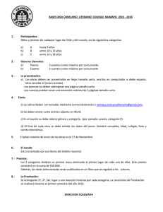 Bases XXXI Concurso Literario
