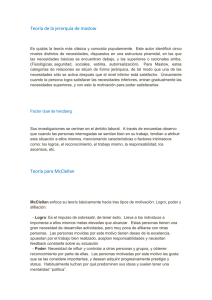 Teoría de la jerarquía de maslow