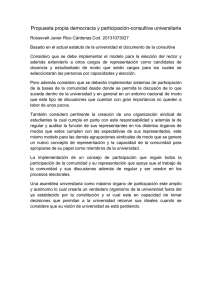 Propuesta propia democracia y participación acu210rosvri