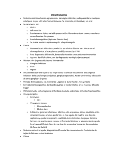 MONONUCLEOSIS Síndrome mononucleosico agrupa varias