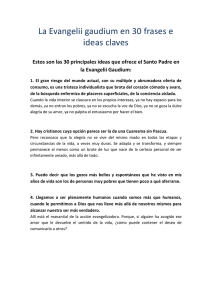 La Evangelii gaudium en 30 frases e ideas claves la Evangelii Gaudium:
