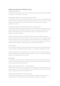 MODALIDADES DE EXPORTACION