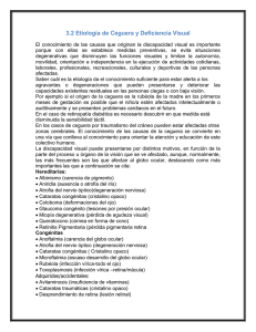Etiología de Ceguera y Deficiencia Visual: Causas y Tipos