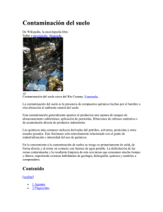 Contaminación del suelo