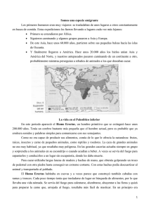 La vida en el Paleolítico Inferior