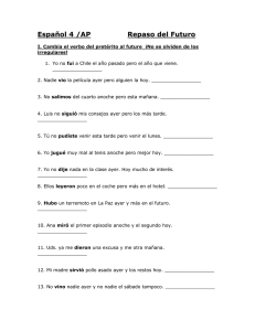 Español 4 /AP Repaso del Futuro