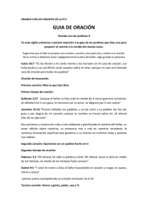 GUIA DE ORACIÓN