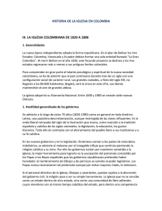 HISTORIA DE LA IGLESIA EN COLOMBIA