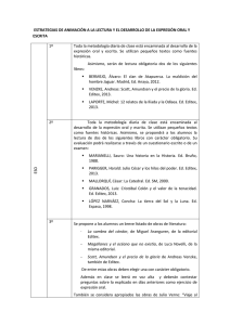 ESTRATEGIAS DE ANIMACIÓN A LA LECTURA Y EL